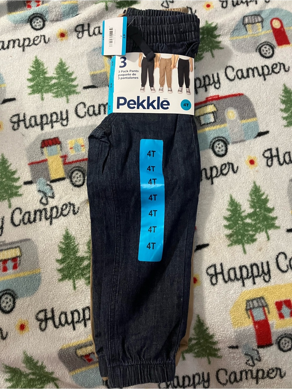 Pekkle Boys 3-Pack and Pants - 3 different colors(4T)
